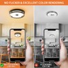 Slypadan Outdoor Motion Sensor Flush Mount LED Light, 12" Dusk