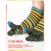 Fourluoo 6 Pairs Women Toe Socks Cotton Breathable Ankle Five