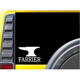 Farrier Anvil K493 6 inch Sticker horse shoe decal
