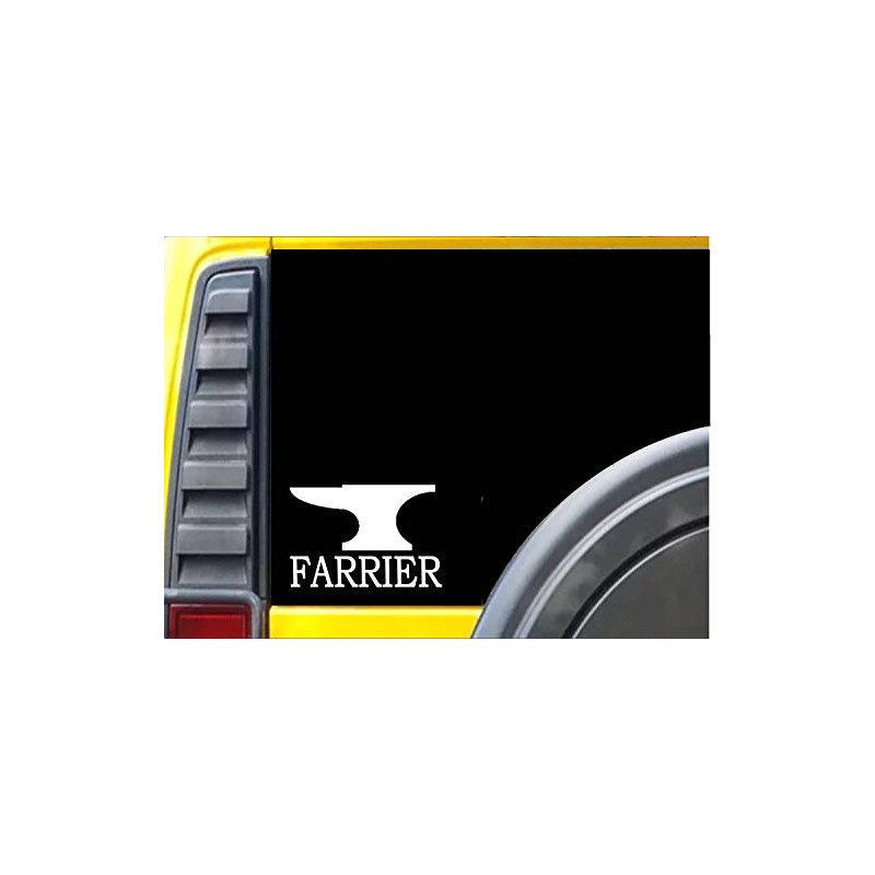 Farrier Anvil K493 6 inch Sticker horse shoe decal