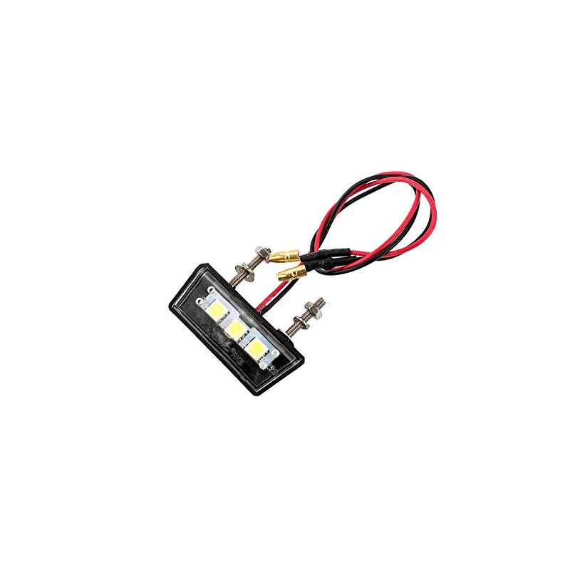 RAXIMO LED Mini Number Plate Light Motorcycle Scooter ATV Quad