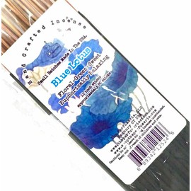 Blue Lotus 19 Inch Large Incense Sticks -Jumbo Long Burning Natural Joss Sticks Handmade with Blue Lotus | 10 Pack for Home Fragrance, Indoors & Garden