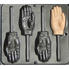 Lollipops Hand Chocolate Candy Mold 3343