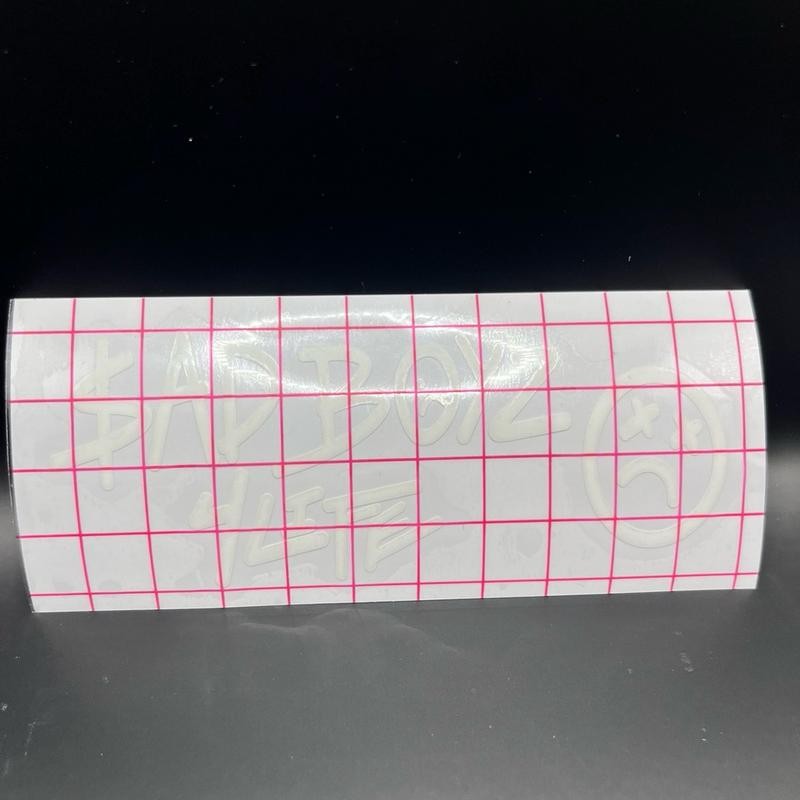 Sad boyz decal, sticker - Decal sticker: Regular white vinyl,