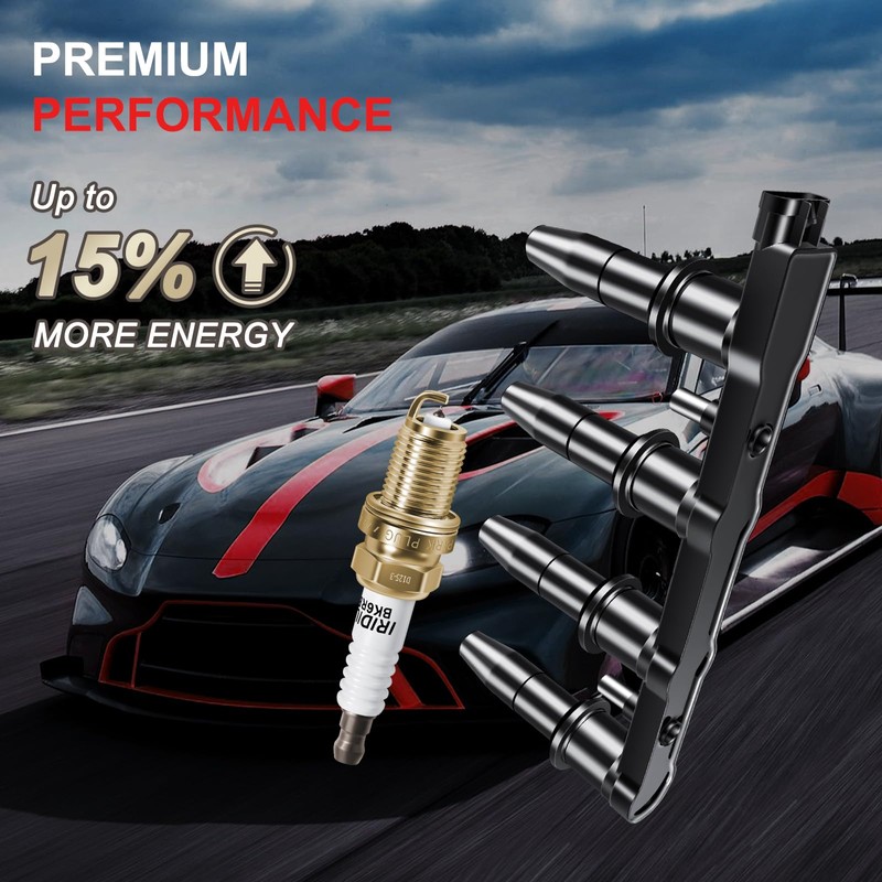 GPMMWPG UF620 Ignition Coils Pack Iridium Spark Plugs Fits for