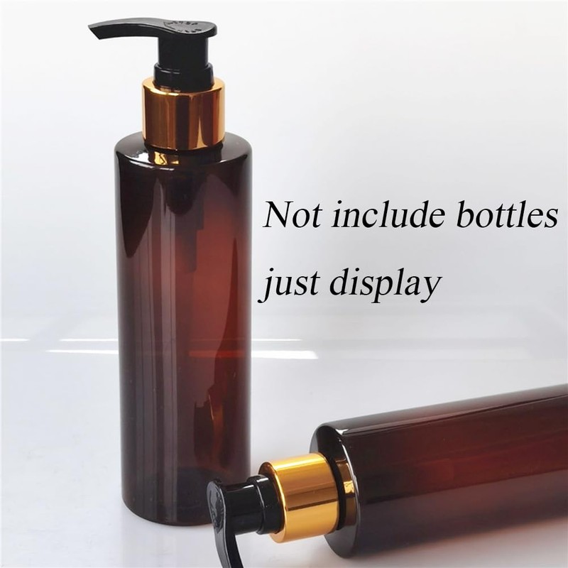 6PCS Black Plastic 24/410 Soap Dispenser Pump Replacement Lotion Bottle