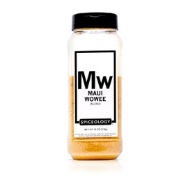Spiceology - Maui Wowee - Hawaiian Teriyaki Seasoning - Hawaiian BBQ Rub Spices and Seasonings - Add Flavor to Chicken, Ramen, Salmon, Pork, Tofu, Shrimp, Bacon, Steak - 18 oz