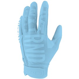 Nxtrnd G1 Men's Football Gloves, Adult Sticky Receiver Gloves (Columbia Blue, Large)