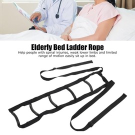 Agatige Bed Ladder Assist, Pull up Helper and Sit up Helper with 5 Padded Hand Grip, Adjustable Ladder Assist Rope, Bed Support Ladder Assist Handle for Elderly, Injury Recovery Patient, Pregnant