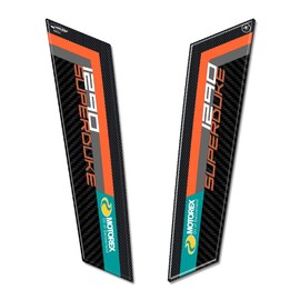 labelbike - 3D Stickers Motorcycle Side protections mudguards Compatible with KTM 1290 Super Duke R 2021 Motorcycles