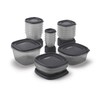 Rubbermaid EasyFindLids Food Storage Containers with SilverShield Antimicrobial Protection, 42-Piece
