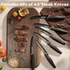 Amorston Knife Set, 22-Piece Kitchen Knife Set with Acrylic Block,