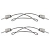 Endoto Shoelaces for Hey Dude Elastic Strings Replacement Laces Shoes(Color:Grey,Size:19Inch)