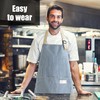 NyxSeat 1 Piece Striped Apron with Pockets Apron Baking Apron