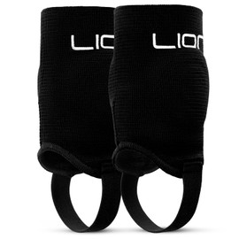 LION SPORTSWEAR Ankle Protectors for Football – Dual-Sided Protection, Perfect Pair with Shin Pads - Available in Kids & Adult Sizes - Small