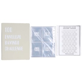 100 Envelopes Money Saving Challenge Binder Reusable A5 Budget Binder 25 Sheets Transparent Savings Challenge Budget Book for Money Management Green