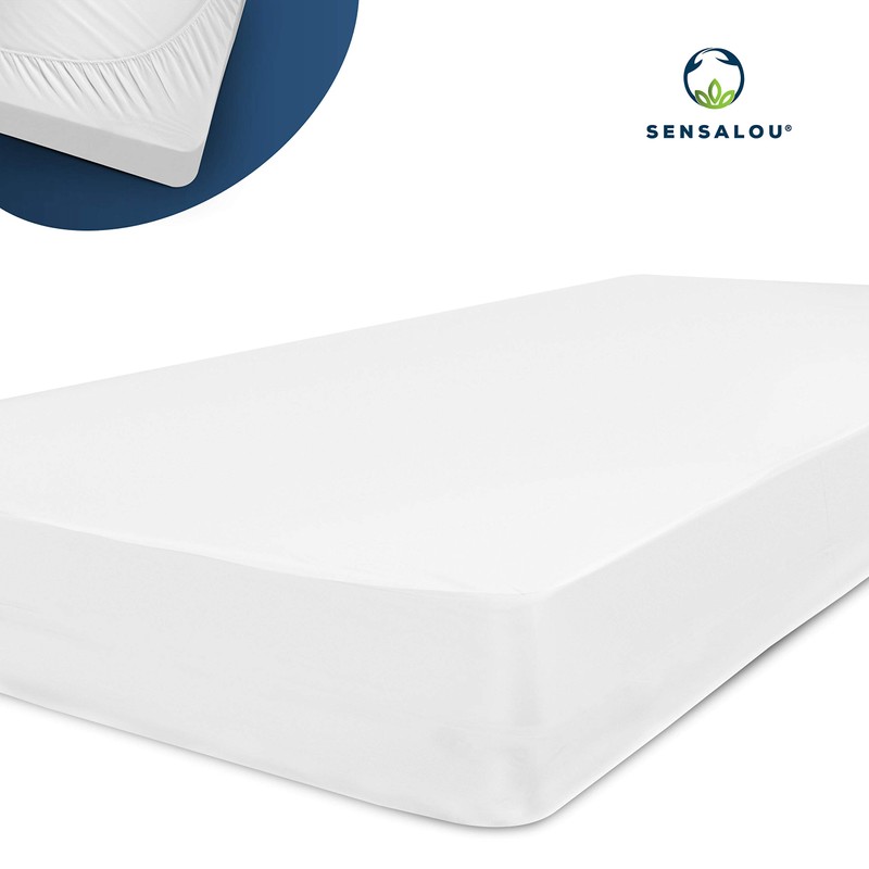 Sensalou Incontinence Fitted Sheet Waterproof Fitted Sheet White 140 x