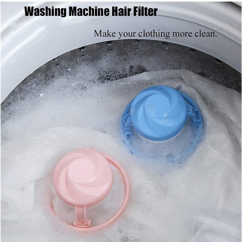 New Washing Machine Hair Filter Cleaning Mesh Bag Home Floating