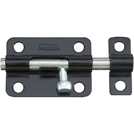 National Hardware N151-522 V834 Barrel Bolt in Black,3 Inch