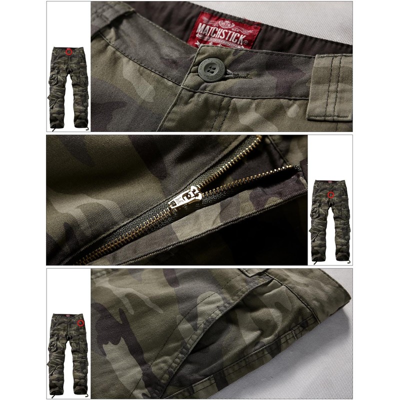 Match Men's Cargo, Army Green Max, 40