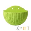 Snblzhef Green Wall Planter Wall-Mounted Planter Semi-Circular Fence Planter with