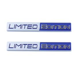 2 x Limited Edition Car Badge Sticker Fit Car Motorcycle Truck (Blue)
