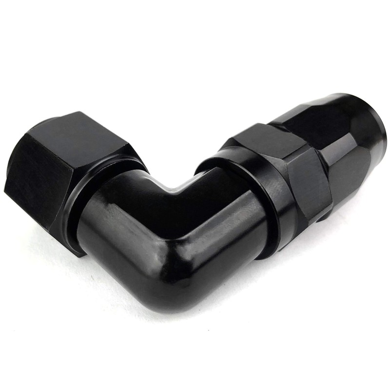 6AN Female Swivel 90 Degree Elbow Aluminum 06 AN Hose