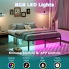 YORMDMO Full Bed Frame, 14 inch Bed Frame with LED