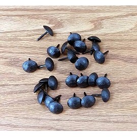 Clavos, 3/4 inch Diameter, Round Clavos, (25 Pack) Distressed, Matte Bronze Finish,