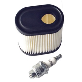 Morii 36905 Air Filter for Tecumseh RJ19LM Spark Plug Kit for Toro Recycler LEV100 LEV115 LEV120 OVRM105 OVRM65 TVS115 TVS120 5.5 HP Sears Mowers Craftsman RV115 Lawn Mower