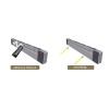 Modern 6-hooks Polished Nickel Wall-Mounted Metal Hooks for Living Room