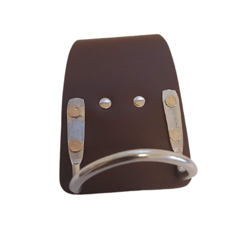 BBI Brown Leather Hammer Holder for Tool Belt | Steel