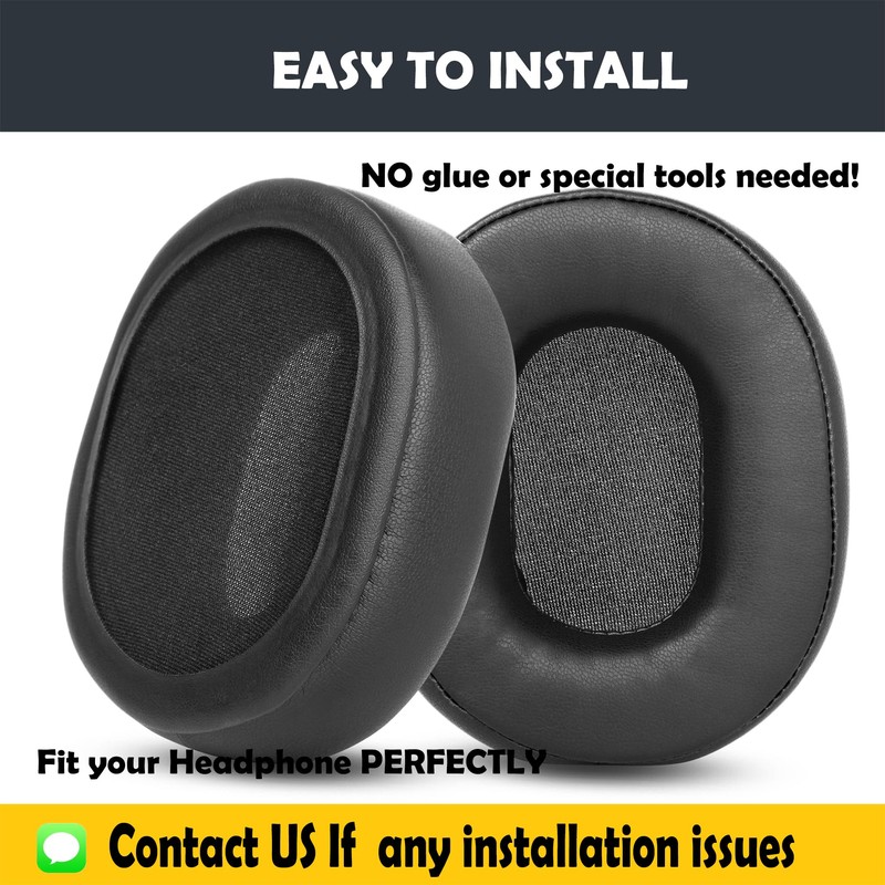 HTINDUSTRY Replacement Ear Pads Cushions Compatible with Ausdom ANC8 Headphones,