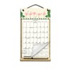 7" x 12" Wooden Refillable Calendar Holder filled with a