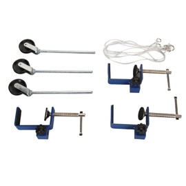 Table Mounting Clamp Reinforced Metal Plastic Pulley Multi Purpose Metal Bench Clamp for Physics Teaching Laboratory