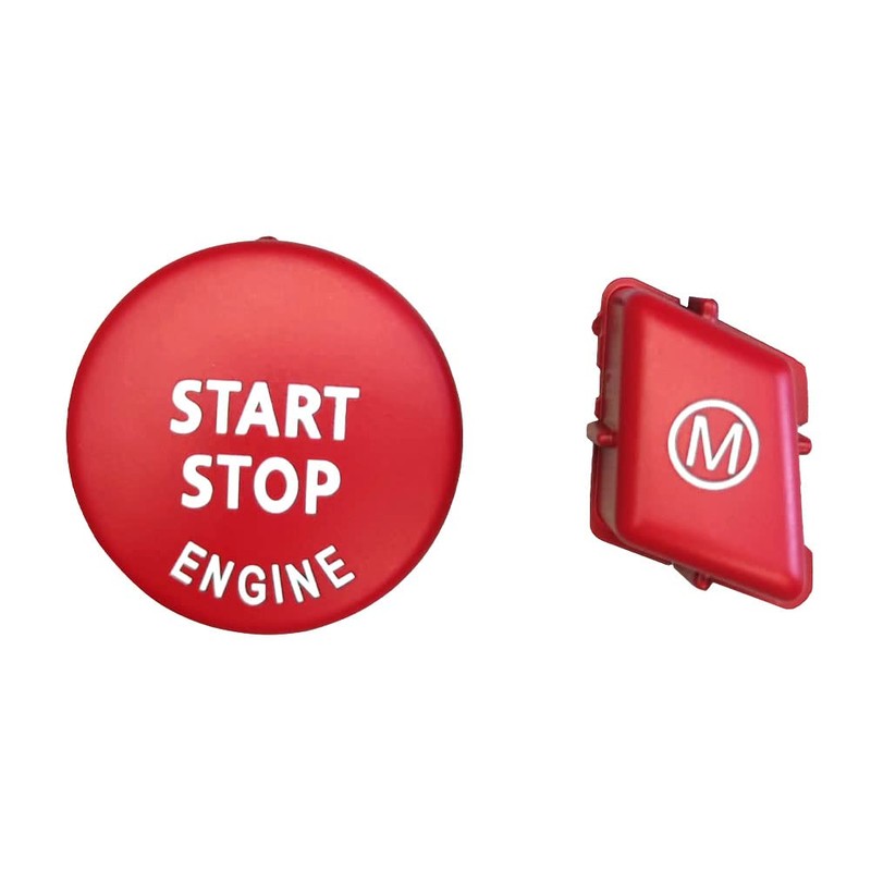 Matter Red Steering Wheel M Start Stop Engine Switch Button
