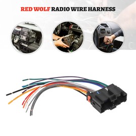 RED WOLF Car Stereo Wiring Harness Male Connector Adapter Replacement for Saturn 2006-2009 Ion 2006-2007 Vue Install Aftermarket Radio CD Player Receiver Cable Plug