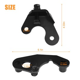 Sandfren Exhaust Manifold Bolt Repair Kit, 2PCS Driver Passenger Exhaust Manifold Bolt Repair Bracket, Auto Maintenance Accessories, Compatible with Newer & 1999 Truck SUV 4.8L 5.3L 6.2L