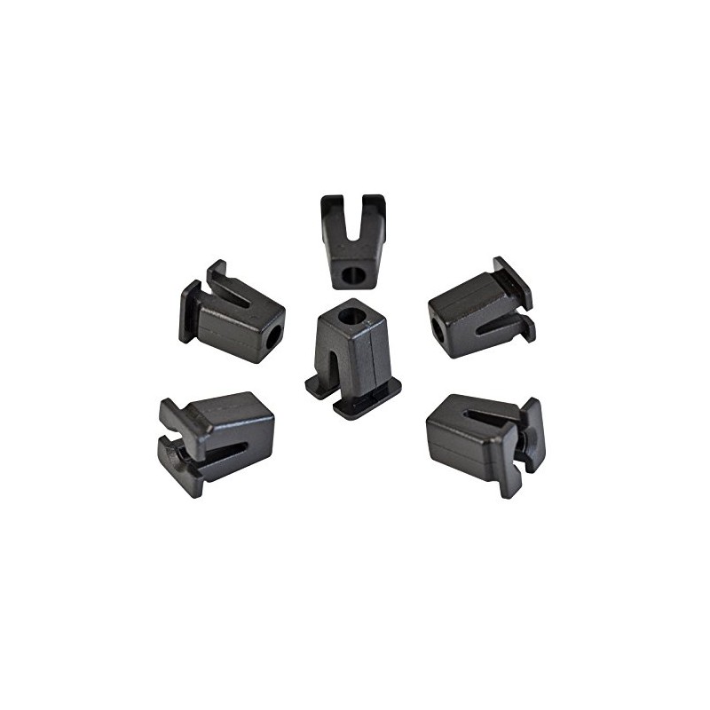 Expansion Nut Clips Universal Body in Black Pack of 20