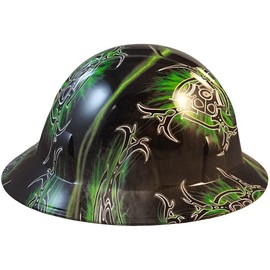 Texas America Safety Company Hydro Dipped Full Brim Style Hard Hat - Nuclear Fallout