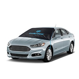 iceScreen Ice and Snow Windshield Cover - Fits Most Regular to Medium Sized Cars and Trucks (Black)