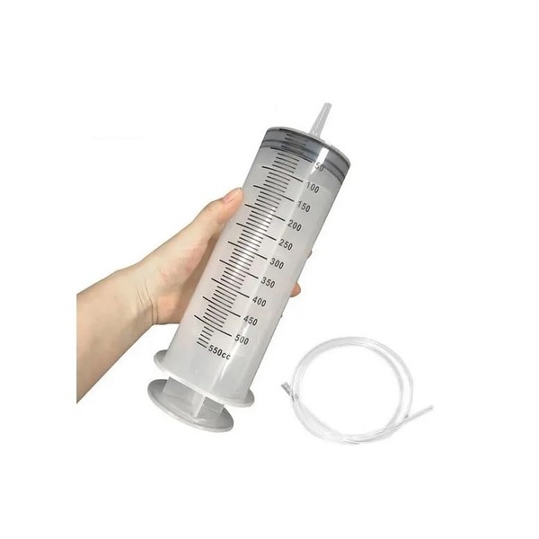 Marla, Jeringa grande de 500 ml, jeringa de plástico con