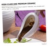 Ciieeo 1 Set Ceramic Gravy Boat with Saucer Versatile Sauce