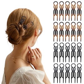 Mythya Broches para el Cabello, Pinzas de Doble Agarre 20 Piezas