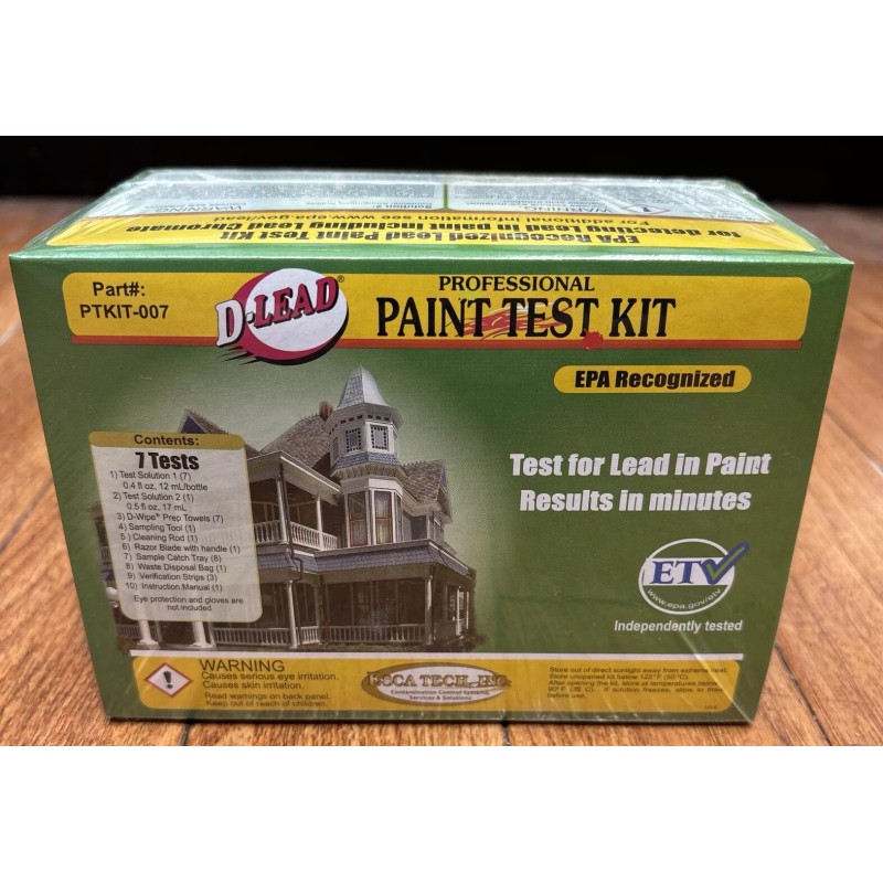 ESCA TECH D-LEAD LEAD PAINT TEST KIT 7 TESTS PER