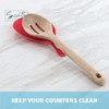 Round Silicone Spoon Rests - Set of 2 Pink/Red
