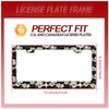 Daisy License Plate Frame Funny Black and White Flowers License