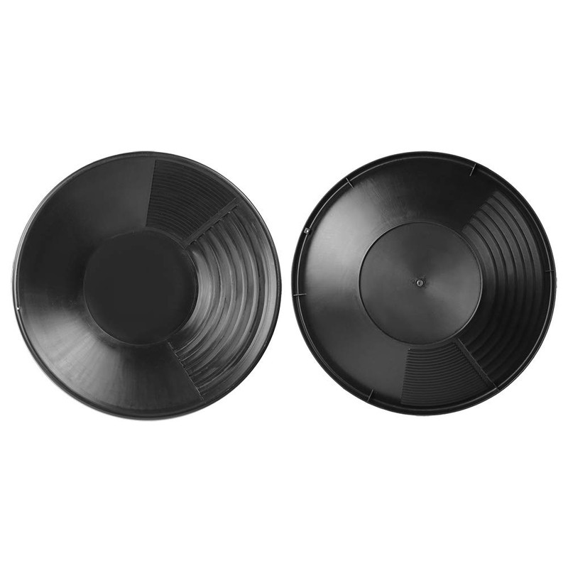 Gold Panning Equipment Plastic Multifunction Black Plastic Gold Mine Pan