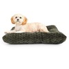 Dog Crate Mat for Dog Cages Olive Green Dog Bed
