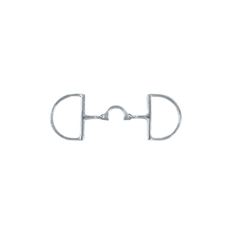 Korsteel Stainless Steel Segunda Dee Ring Snaffle Bit, 4.5"